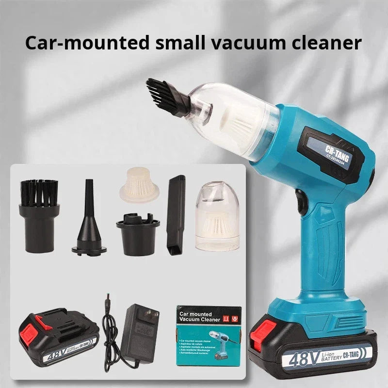 Aspirapolvere e soffiatore Portatile per Auto 48V – Compatto e Senza Fili - SmartKitsStore
