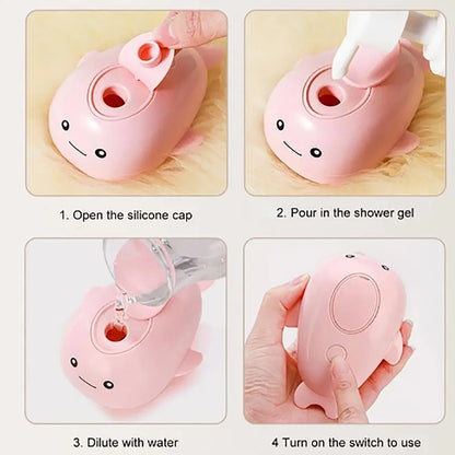 Spazzola Morbida Spray Massaggio Ricaricabile Delfino per Cani e Gatti